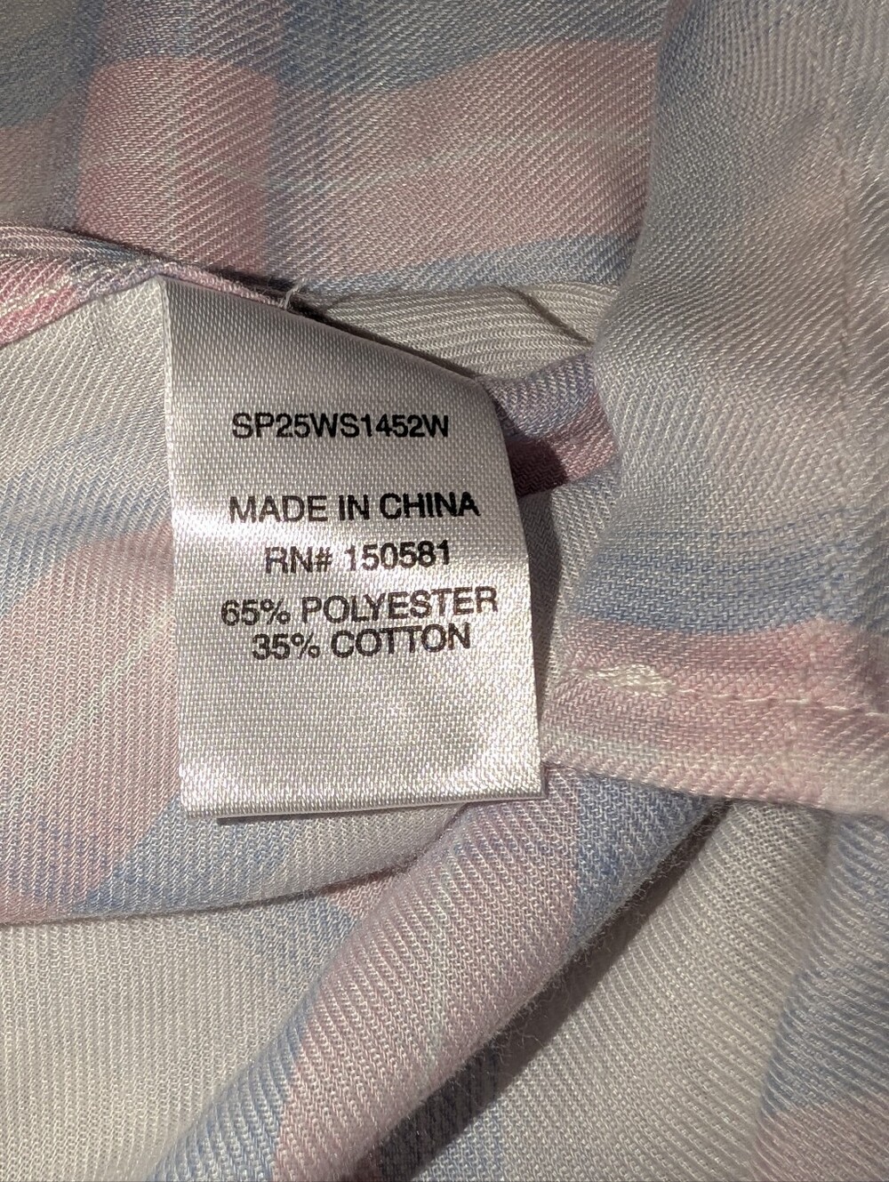 Flag & Anthem Marina Shirt Pink Blue White Size XL NWT - Picture 6 of 6